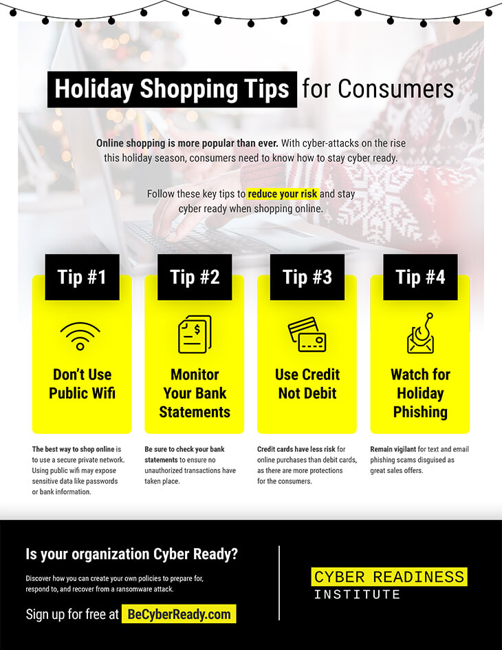 Holiday Shopping Tips for Consumers cover
