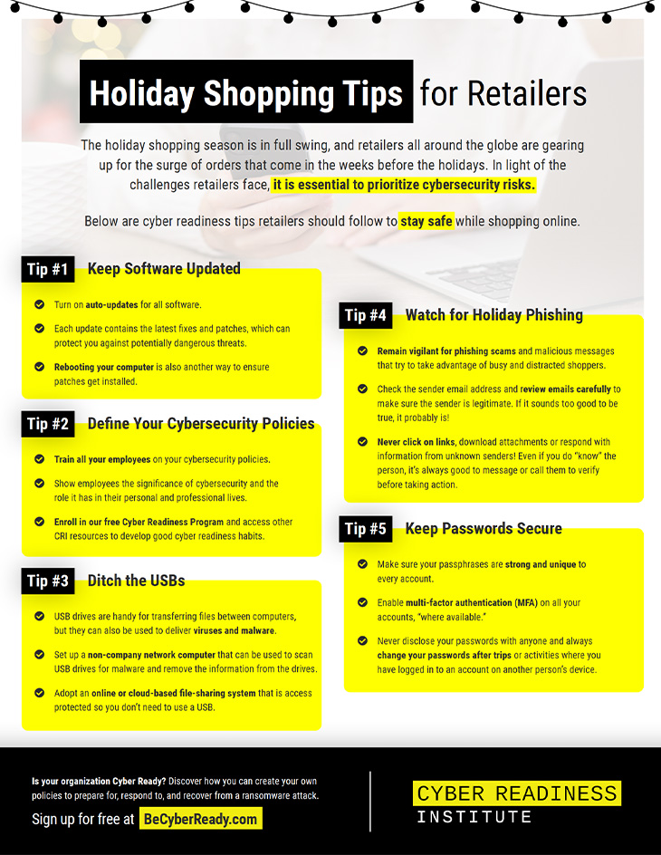 Holiday Shopping Tips for Retailers cover