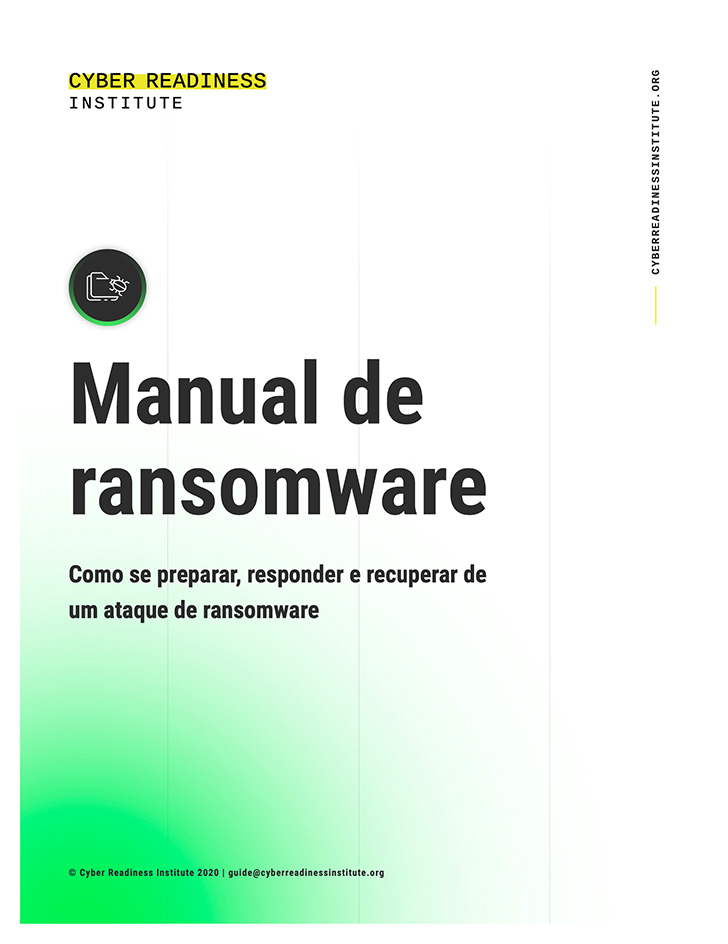 Ransomware Playbook cover in portuguese