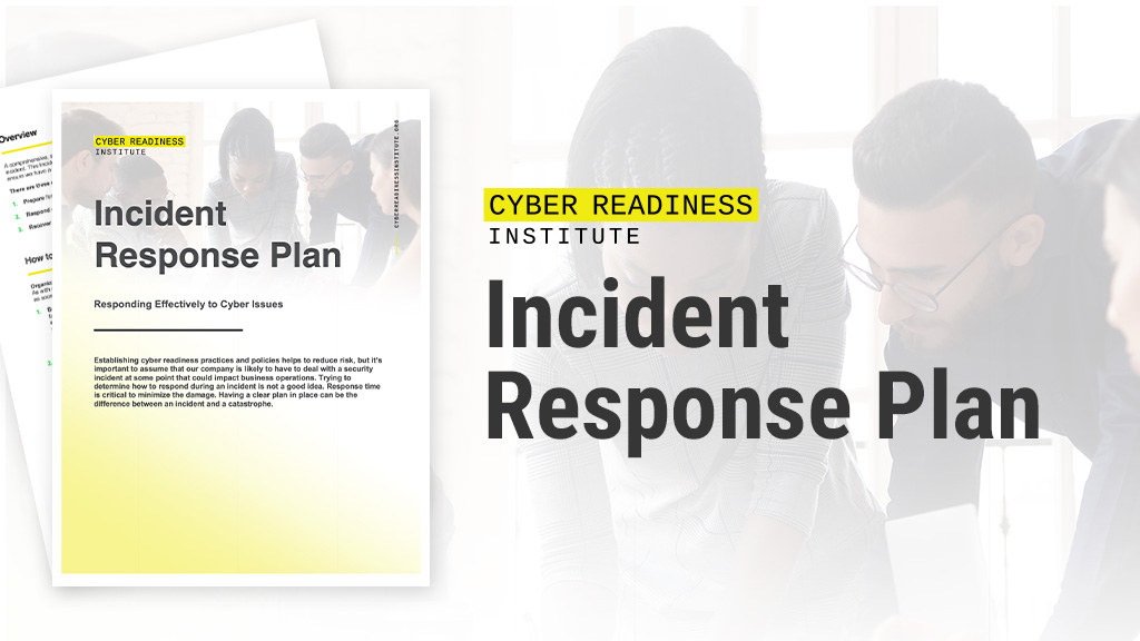 Incident Response Plan - Cyber Readiness Institute